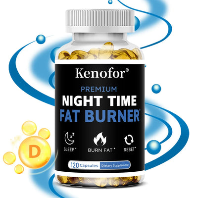 Nighttime Fat Burner Supplement - for Weight Loss, Boost Metabolism, Suppress Appetite Diet,Healthy Weight Management - VitalEase
